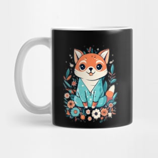 Very cute Fox with blue shirt Mug